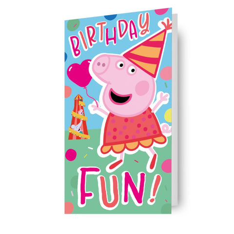 Peppa Pig Sticker Birthday Card