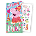 Peppa Pig Sticker Birthday Card