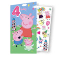 Peppa Pig Age 4 Sticker Birthday Card