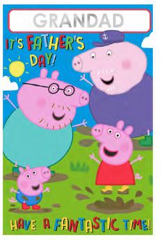 PEPPA PIG STICKER FATHER'S DAY CARD