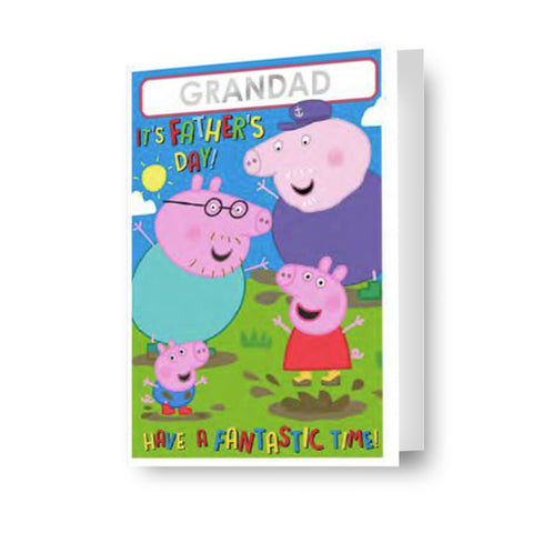 PEPPA PIG STICKER FATHER'S DAY CARD