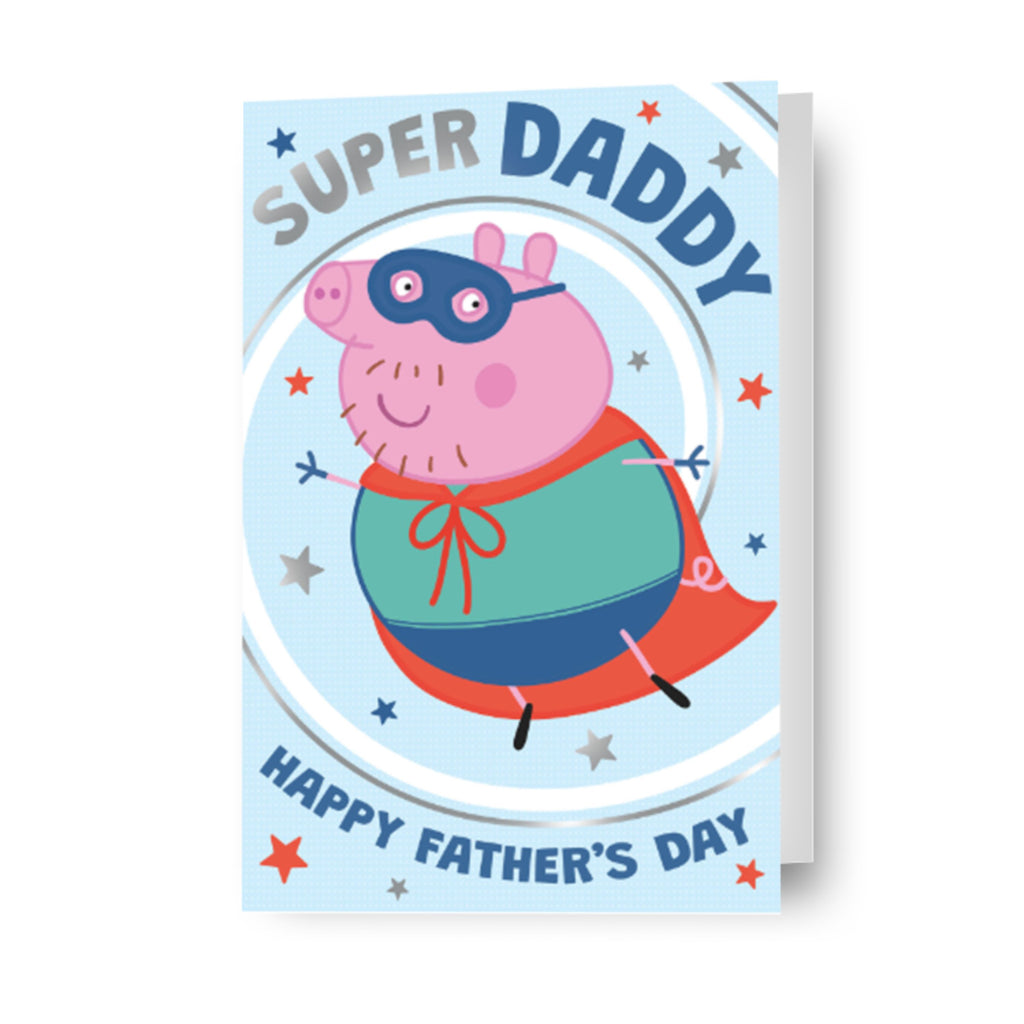 Peppa Pig 'Super Daddy' Vaderdagkaart