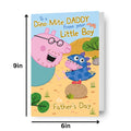 Peppa Pig Father's Day Card 'From Your Little Boy'