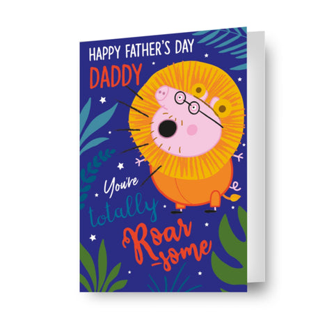 Peppa Pig 'Roar-some' Father's Day Card