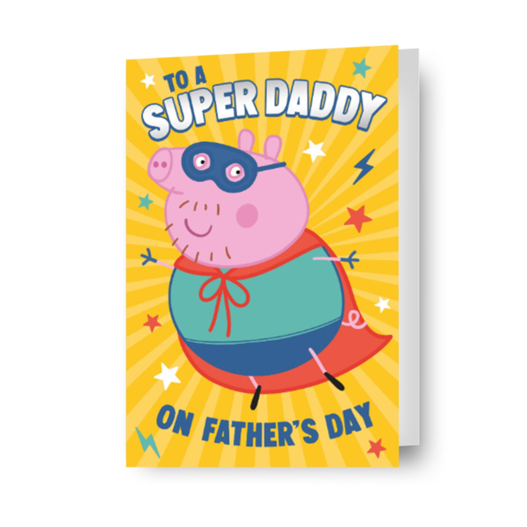 Peppa Pig 'Super Daddy' Vaderdagkaart