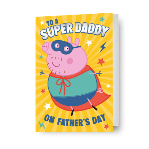 Peppa Pig 'Super Daddy' Father's Day Card