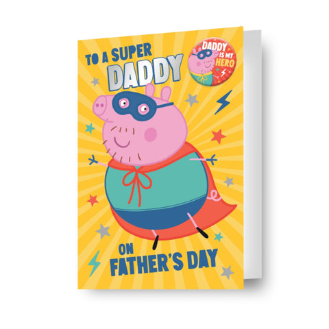 Peppa Pig 'Super Daddy' Father's Day Card