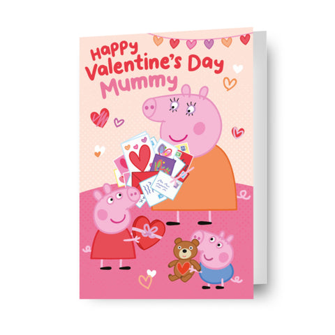Peppa Pig 'Mummy' Valentine's Day Card