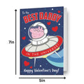 Peppa Pig 'Best Daddy' Valentine's Day Card