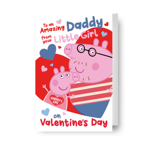 Peppa Pig 'Amazing Daddy' Valentine's Day Card