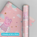Peppa Pig 2 Sheet & 2 Tags Wrapping Paper
