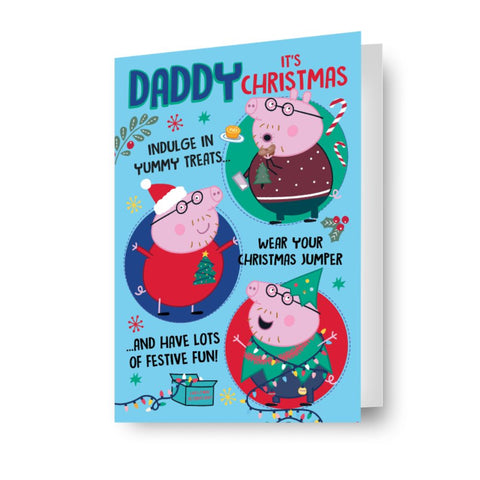 Peppa Pig Daddy Christmas Card