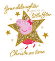 Peppa Pig Granddaughter Christmas Card