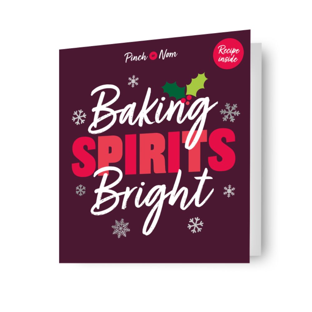 Pinch Of Nom Christmas Card Featuring Cranberry & Orange Muffin Recipe