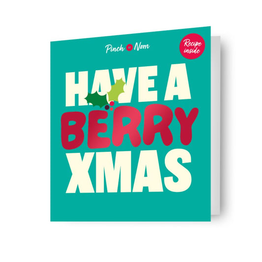 Pinch of Nom Christmas Card Featuring Pavlova Wreath Recipe