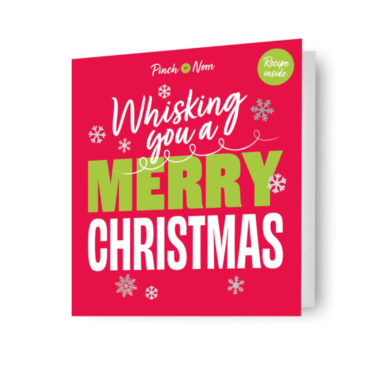 Pinch Of Nom Christmas Card Featuring Mince Pie Pudding Recipe