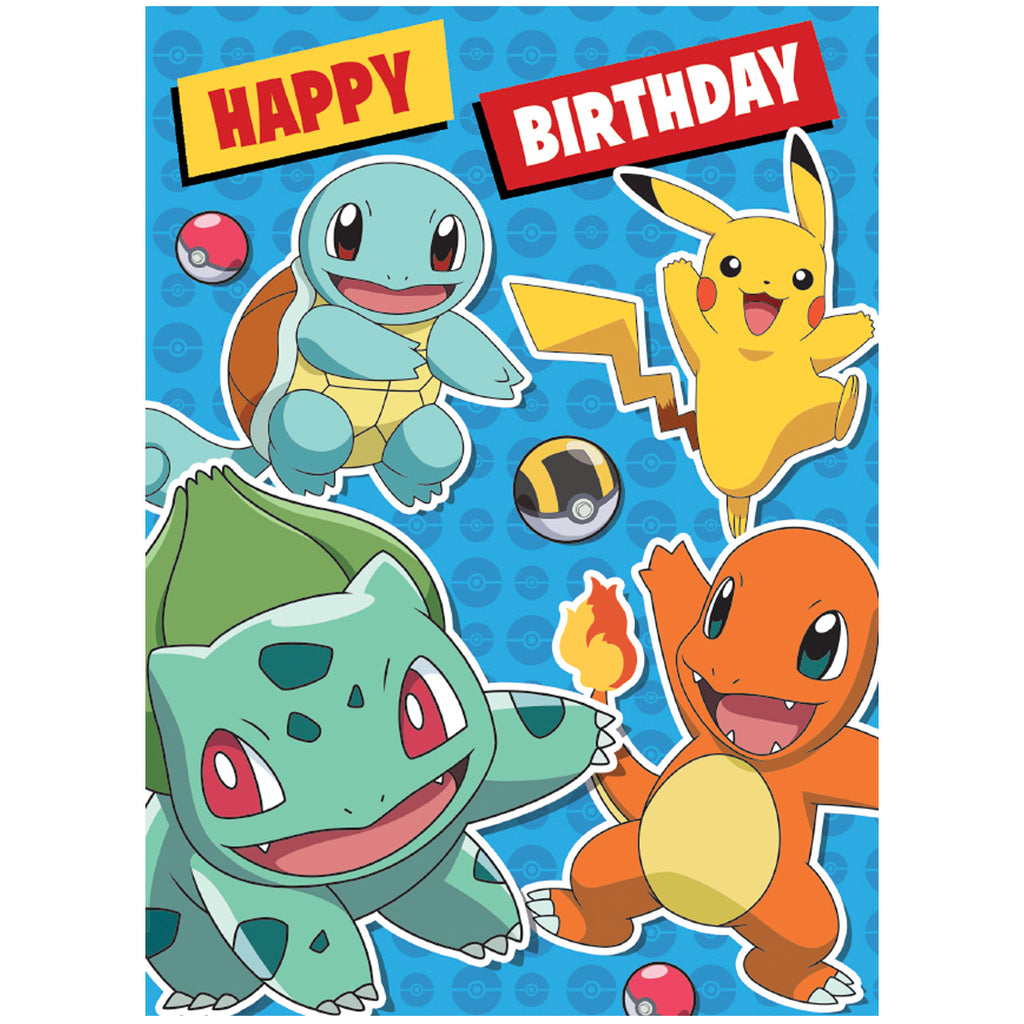 Pokémon Blue Birthday Card