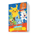 Pokemon Personalise Birthday Card With Sticker Sheet