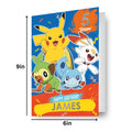 Pokemon Personalise Birthday Card With Sticker Sheet
