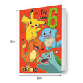 Pokemon Age 6 Birthday Card