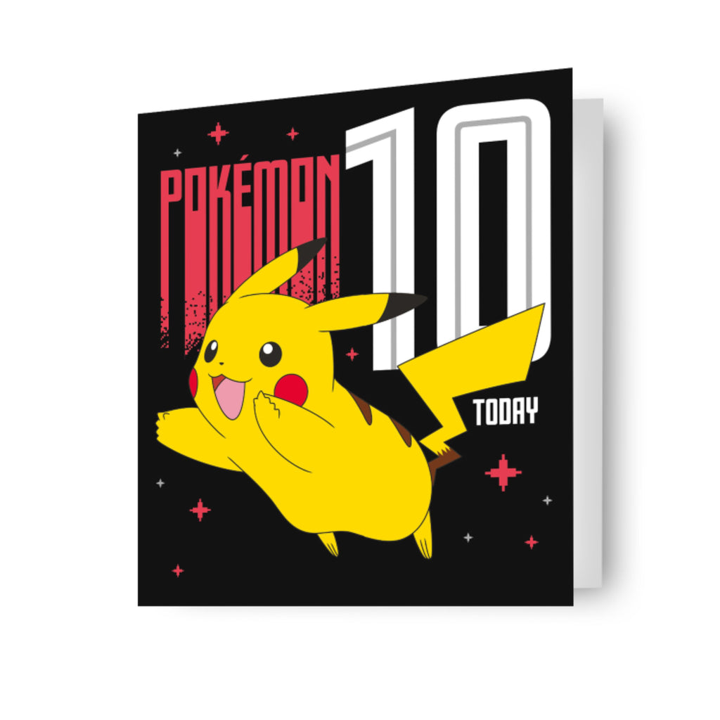 Pokemon Age 10 Birthday Card