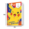 Pokemon Age Sticker Birthday Card