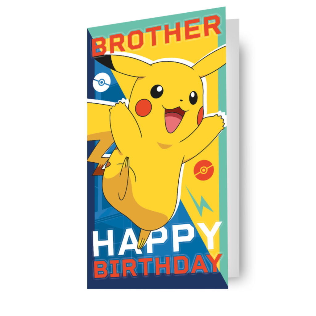 Pokemon Brother Birthday Card