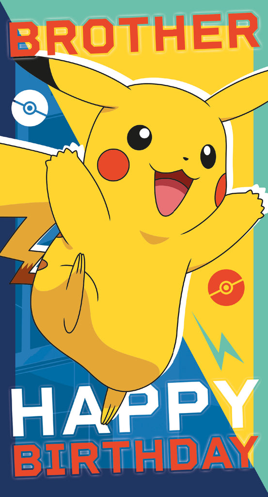 Pokemon Brother Birthday Card