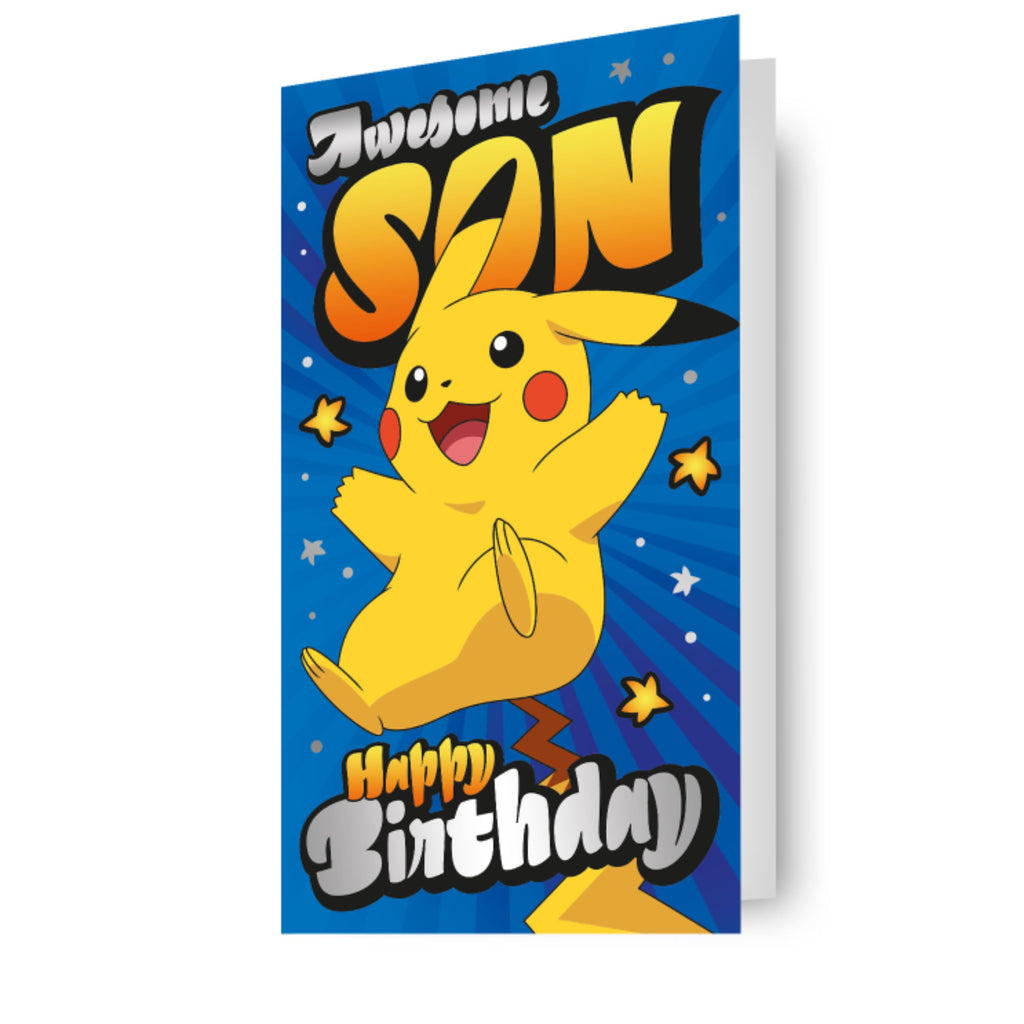 Pokemon Son Birthday Card