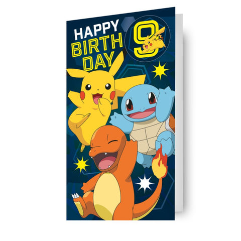 Pokemon Multi Ages 7-14 Sticker Birthday Card