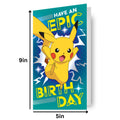 Pokemon Sticker Birthday Card