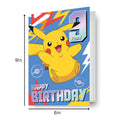 Pokemon Holographic Age 9 Birthday Card