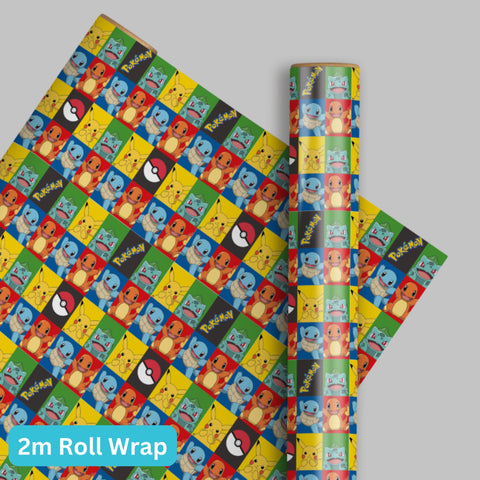 Pokemon Wrapping Paper 2m Roll
