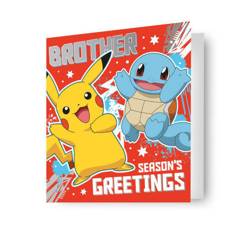 Pokemon Brother Kerstkaart