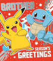 Pokemon Brother Kerstkaart