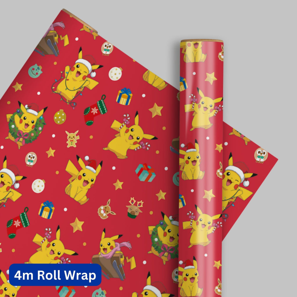 Pokemon Christmas Wrapping Paper 4m Roll