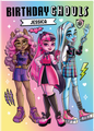 Monster High Personalised Name Birthday Card