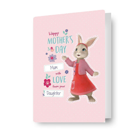 Peter Rabbit Personalised Mother's Day Card 'With Love From Your...'