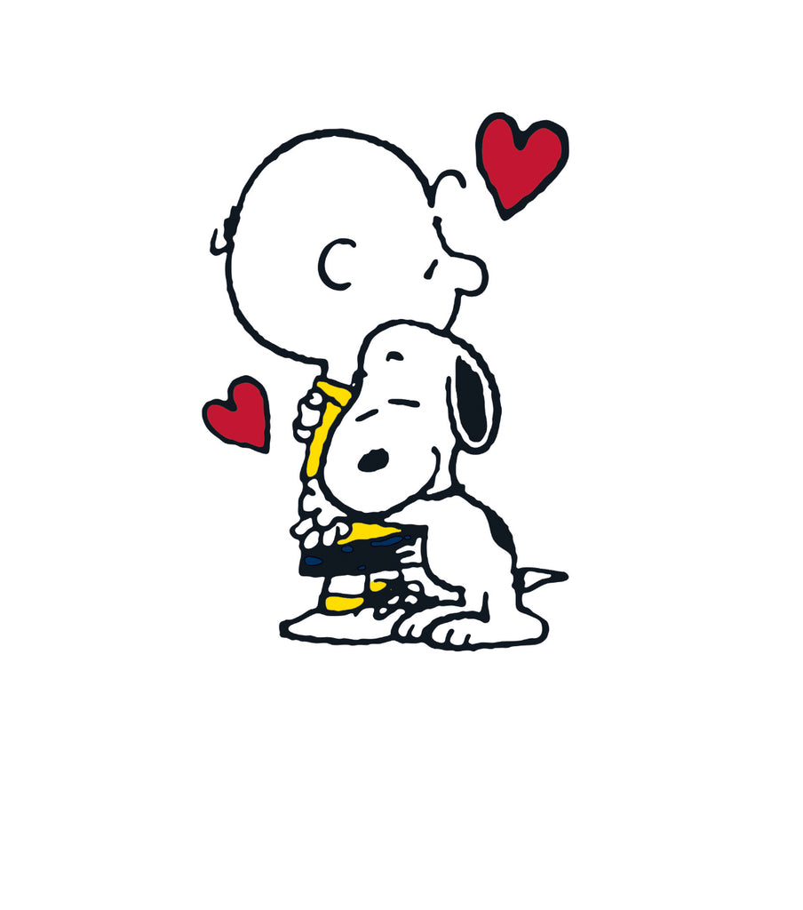 Peanuts 'Snoopy & Charlie Brown Hug' lege kaart