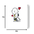 Peanuts 'Snoopy & Charlie Brown Hug' Blank Card