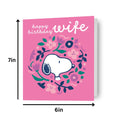 Peanuts Snoopy 'Wife' Birthday Card