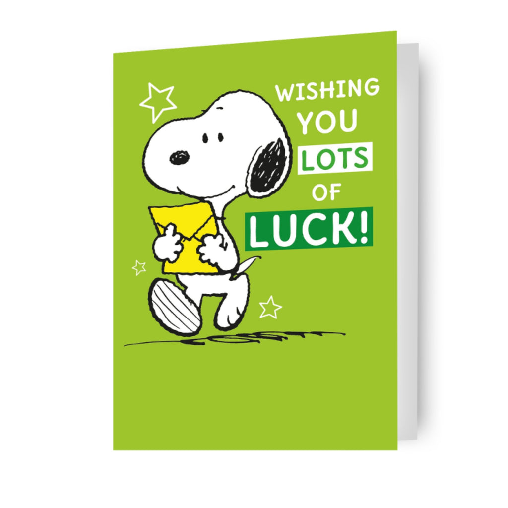 Peanuts Snoopy Good Luck Card