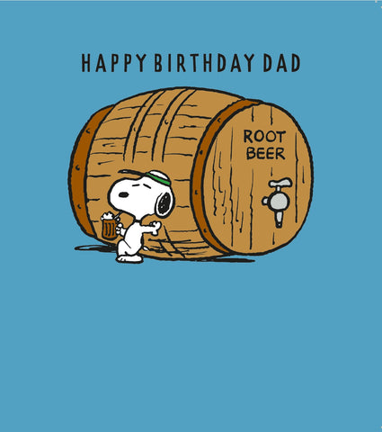 Peanuts Snoopy Dad Birthday Card