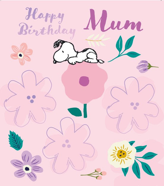 Peanuts Snoopy Mum Birthday Card