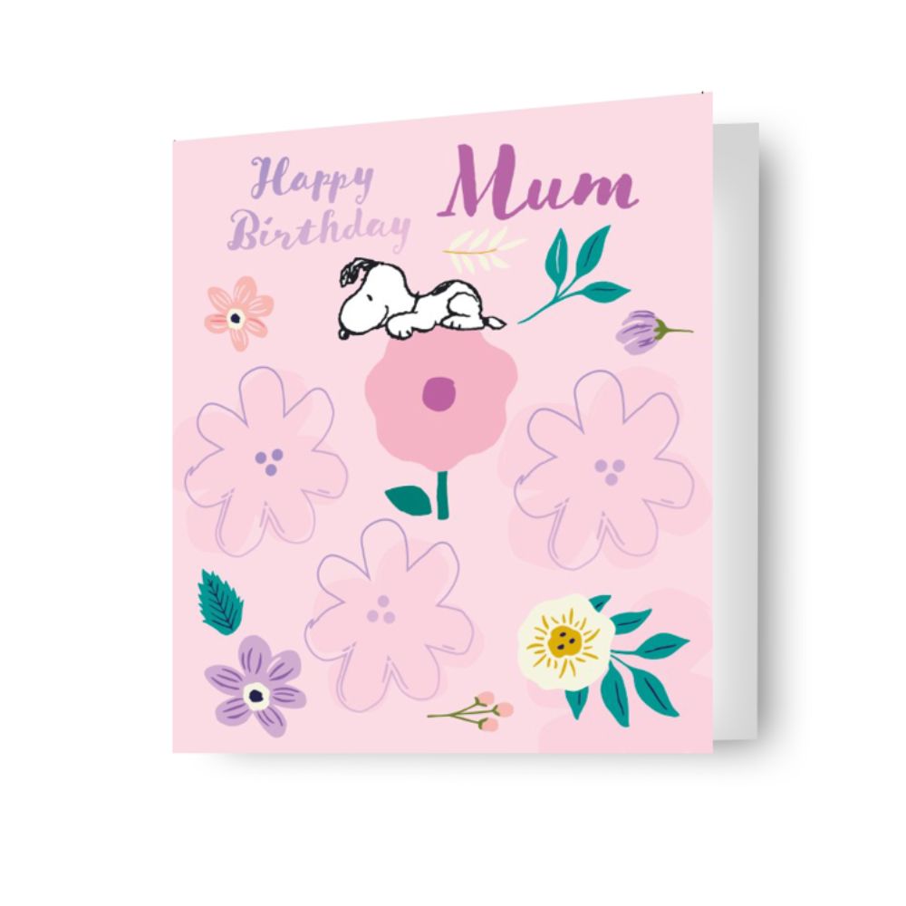 Peanuts Snoopy Mum Birthday Card