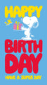 Peanuts Snoopy Sticker Birthday Card