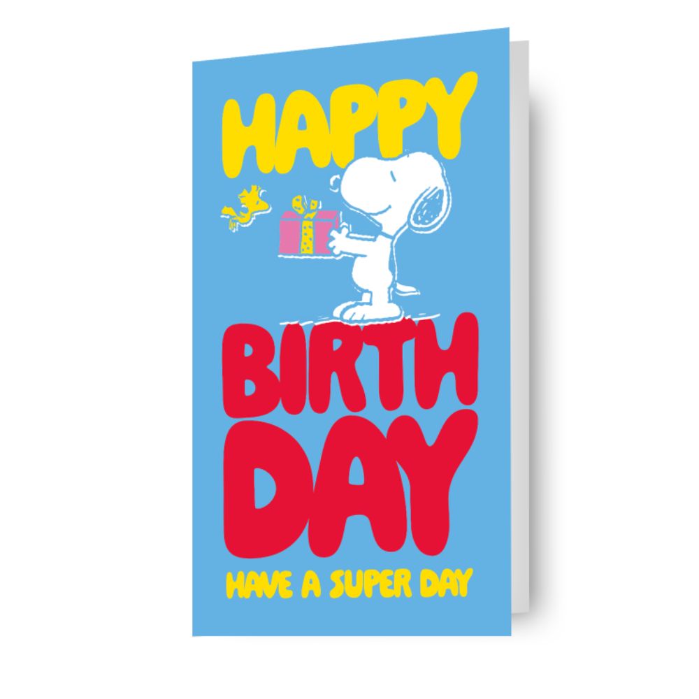 Peanuts Snoopy Sticker Birthday Card
