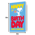 Peanuts Snoopy Sticker Birthday Card