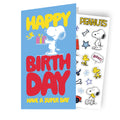 Peanuts Snoopy Sticker Birthday Card