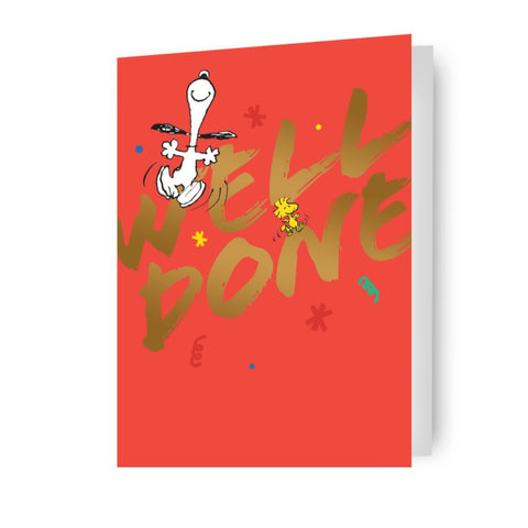 Peanuts Snoopy Well Done Card